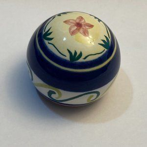 Ceramic Drawer Pull Knobs Cabinet Pulls Flower Floral Set of 11 Blue Green Pink